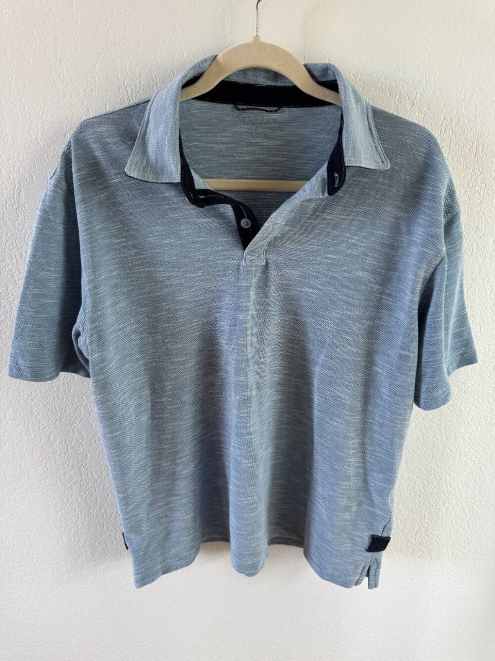 Iceberg Pique Polo Shirt L Light Blue